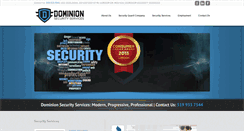 Desktop Screenshot of dominionsecurityservices.com
